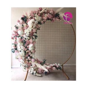 Wedding Props Moon Shape Wedding Arch With Flower Crescent Moon Frame Flower Arch for Wedding