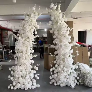 Wholesale Artificial Flower Arch for Wedding Decoration Horn Flower Arch Backdrop Wedding Arch Decoration