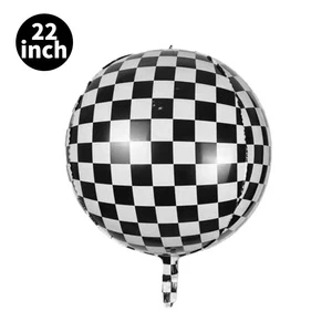 4D Holographic Disco Balloons - Metallic Laser Foil Balls for Ceiling Decor, KTV, Club & Theme Party Supplies