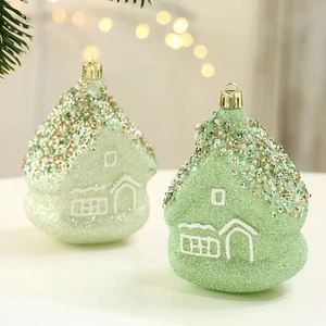 SHUANGYUAN Hand Painted Plastic Christmas Balls Festive Tree Ornaments for Holiday Decorations
