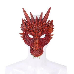 Cosplay Mask PU Foamed Dragon's Head Mask for Festival Halloween 3D Animal Mask Party Props