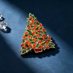 Brooch New Christmas Tree Brooch Women's Party Accessories New Year's Christmas Gifts Chest Flower Accessories Brooch Wholesale