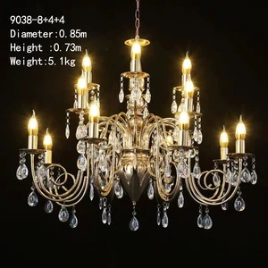 High-quality Elegant Modern Detachable New Arrival Wedding Ceiling Electroplating Wrought Iron Crystal Decorative Lights Wedding