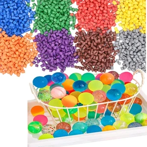 High Gloss PP Scratch Resistant Masterbatch Decorative Colorful Party Favor Spheres Long Lasting Shine Molding Grade Fibers