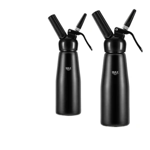 Professional 500ml Aluminum Cream Whipper for Cake Decoration Culinary Whipped Cream Dispenser With Three Decorating Nozzles