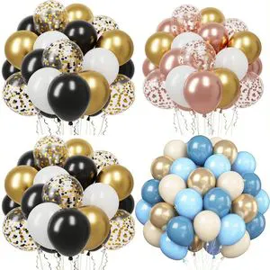 Custom Colorful Glossy Christmas Easter Valentine's Day Wedding Party Balloons Latex Balloon Set Helium Ready Printing Wedding
