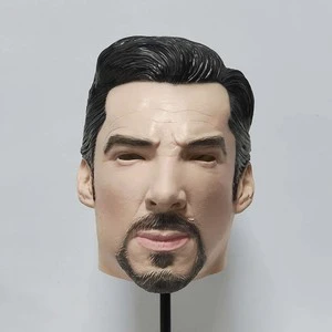Realistic Celebrity Face Mask Soft Latex Human Head Cosplay Party Mask Rubber Masquerade Artificial Man Full Head Funny Mask