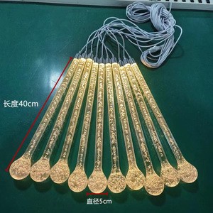 New Wedding Arrangement Stage Ornaments Indoor Decorative Lights Wedding Ceiling Props 10heads Drop Chandelier Acrylic Lighting