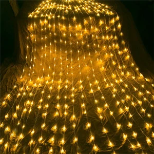 LED 3*3 Curtain Waterfall Lights Waterproof Light String for Valentine'S Day Festival Wedding Indoor and Outdoor