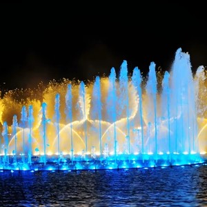 Music Fountain Show, Free Design, Multiple Water Effects & Colorful Lighting For Dancing Water Show In Square And Scenic Area