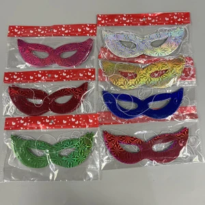 Halloween Eco-friendly Single-layer Paper Eye Mask Dance Party Costume Children's Gift Small Toys Wholesale Custom Packaging