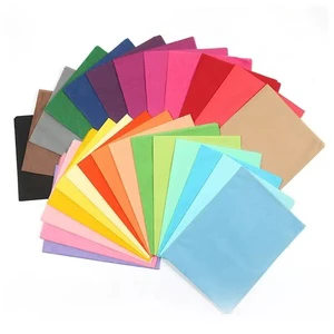 High Quality YS Brand 17-40gsm Recycled Colored Tissue Paper Customizable Size Offset Printing for Wedding Decorations Photo