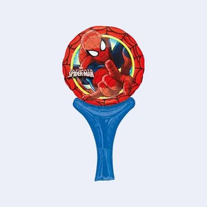 Foil Metallic Round Spiderman Balloon 15X30Cm 6-Color Printed Party Love Party Decoration 2 Pcs Bag