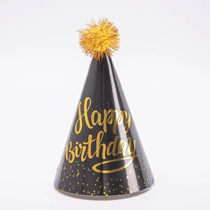 New Fashion Happy Birthday Party Paper Hat Christmas Hats for Children and Adults