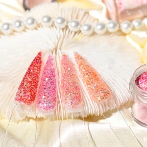 Nail Glitter Acrylic Powder Dip Powder Wholesale Reflective Nail Glitter Acrylic Powder Sequins