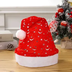 New Year Glowing Snowman Santa Claus Hat Christmas Xmas Ornament & Decoration Gift for Kids & Adults