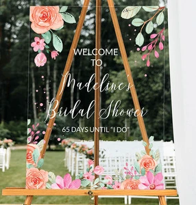 Personalized Modern Wedding Decor Acrylic Sheet Wedding Reception Sign Acrylic Wedding Welcome Sign
