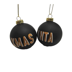 Wholesale Hand Painted Christmas Tree Hanging Decoration Glass Ball Ornaments