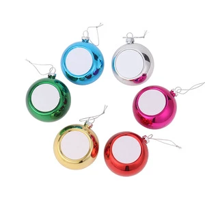 6/8cm Christmas Decoration Ball for Tree Ornaments Sublimation Heat Transfer for Holiday Decorations
