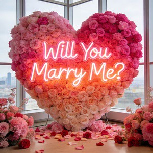Free Design Custom Will You Marry Me Neon Sign Marry Me LED Light Up Neon Sign For Wedding Party Decor