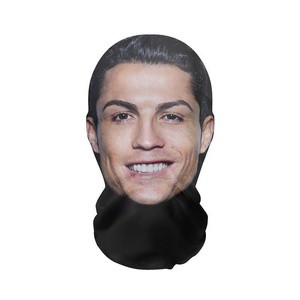 Celebrity Face Full Face Breathable Balaclava Fun Print Face Mask for Party and Holiday Use