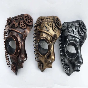 Gold Brownze Grey Phantom of the Opera Venetian Mask Steampunk Mask