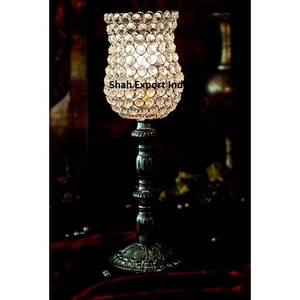 Luxurious Crystal Globe Lights Wedding Decoration Eco-Friendly IP33 Rated AC 110V Silver Plated Customized Size Color Event