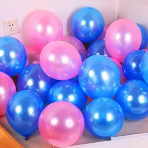Pink and Blue Festive Party Balloons for Baby for Thanksgiving & Gender Reveal Decorations & Favors