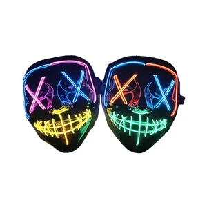 Multi-Color LED Purge Mask for Enhanced Rave Party Experience Printed New Year Party Mask Category