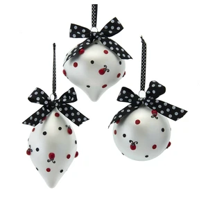 Hand Blown 8cm Glass Ornaments Tree Hanging Christmas Tree Christmas Balls Decorative Arrangement Party Novelties Ornaments
