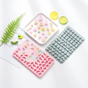 Wholesale Custom Mini 3D Fruit Animal Non-Toxic Food Grade Silicone Mold DIY Gummy Cake Decoration for Chocolate Cartoon