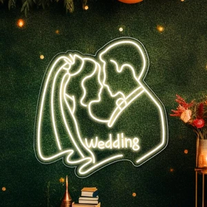 Dropshipping Wedding Neon Light Sign Acrylic Electronic Signs for Wedding Party Night Light Personalized