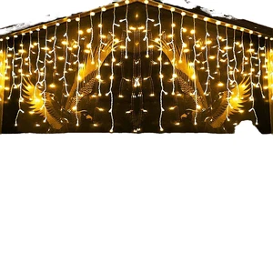 Fairy String Lights with 8 Modes Christmas Wedding Party Family Curtain Icicle Lights