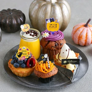 Custom Printing Paper Card Happy Birthday Wedding Baking Party Decoration Dessert Table Cake Flags Insert Topper Cards