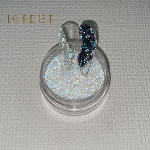 Reflective Disco Dancing Aurora Effect Sequins White Glitter Powder