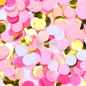 Multicolor Round Shape Colorful Party Wedding Scatter Paper Tissue Confetti for Bobo Balloon Filled