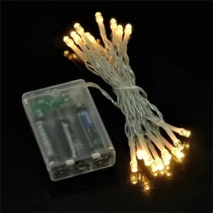 5M 10M 20M 50/100 LED PVC String Light Fairy Lamp With 3AA Battery Box for Wedding Party Festivals Holiday