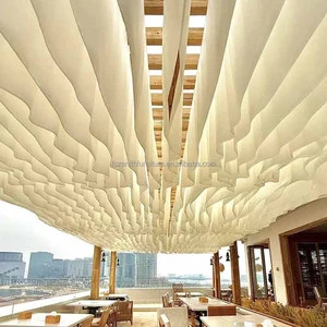 S Shape Ceiling Drapes Decoration Wedding Ceiling Shaped Custom Hanging Ornament Ceiling for Wedding