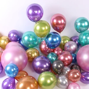 Metallic Colored Latex Balloon Birthday Party Wedding Decoration Balloons 5/10/12/18/36 VP-YHRJ001