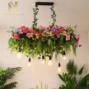 Nature Style Indoor Decoration Inspired Lamp Wedding Restaurant Decoration LED Chandelier Light