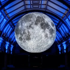 Wholesale Free Sample Giant Advertising Decoration Inflatable Moon Model Large Inflatable Moon Balloon With Led Light