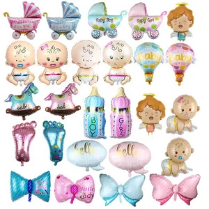 Boy Girl Baby Shower Foil Balloon for Gender Reveal Party Decorations