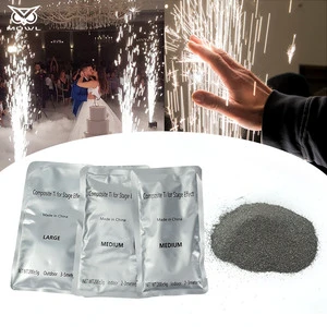MOWL 200g Indoor Outdoor Titanium Powder Sparkler Cold Spark Machine Powder Bulk For Wedding Stage