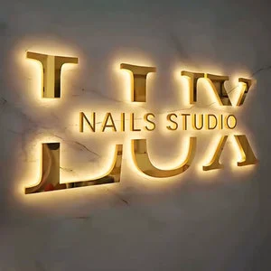 Custom Building Backlit Sign Shop Name Board Design Led Letter Illuminated Frontlit Store Front Sign For Business Outdoor