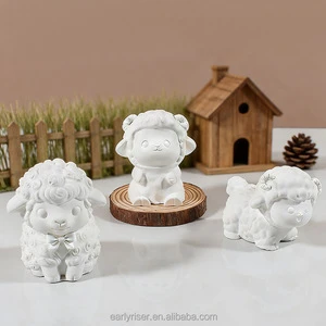 Early Riser 3D Little Sheep Silicone Mold, DIY for Scented Candle, Cake, Soap & Plaster Ornament Casting