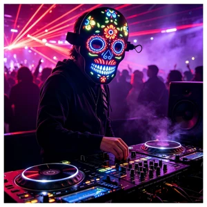 EL Flashing Mask With Captures Ambient Sound and Music.Light Show Syncs to Every Beat.Creates Immersive Party Experience
