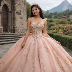 Jancember 6868 Royal Sweetheart Sequined Empire Quinceanera Ball Gowns Dress with Bow