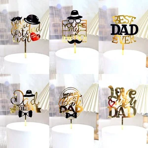 Wholesale Father's Day Acrylic Cake Topper Cake Decoration Supplies
