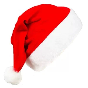 High Quality Red Unisex Santa Claus Hats-Soft Children's Fit for Christmas Party Supplies & Markets