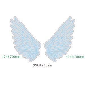 Customized Acrylic Angel Wings LED Neon Sign with Dimmable Warm White Light for Wedding Party Bar